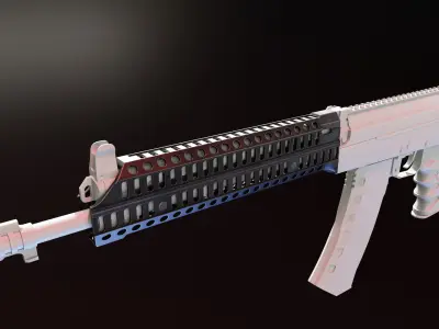 Zenitco Sport 12 Handguard Low-poly 3D model