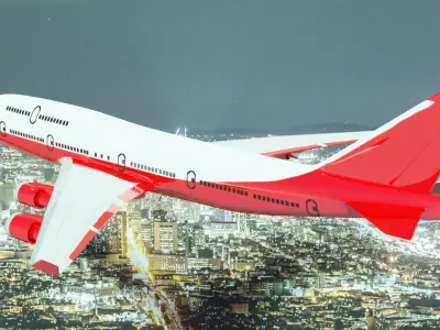 Boeing 747-400 3D model buy
