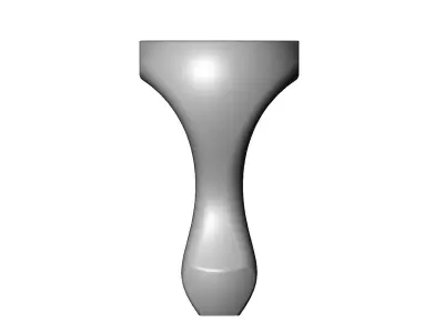 Antique Queen Anne Leg and Feet 3D print model