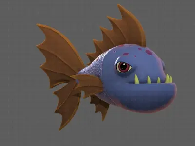 Fish V09 Low-poly 3D model