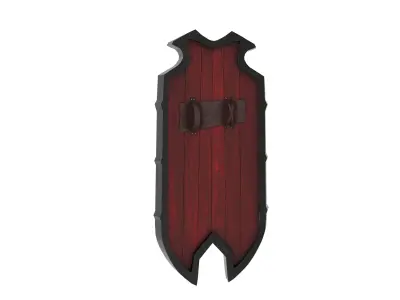 Curved Simple Shield 3D model