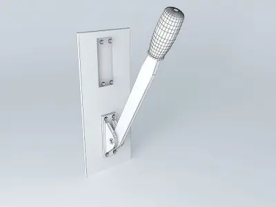 Electric Knife Switch old style switch Free 3D model
