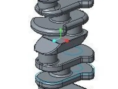 Crank shaft 3D model order