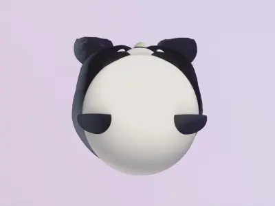 Panda - Toon Simple Style Free 3D model