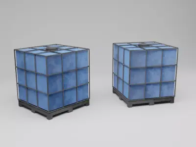 Liquid Container PBR Free low-poly 3D model
