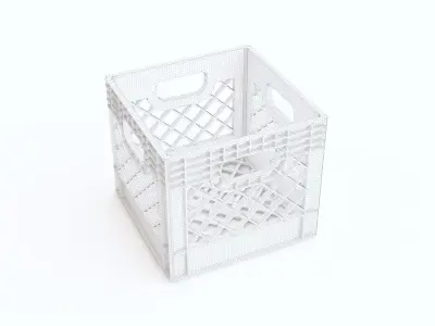 Plastic crate 25 3D model