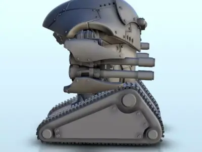 TR 700 soldier-robot 5  supported version - Future Sci-Fi SF Pos 3D print model