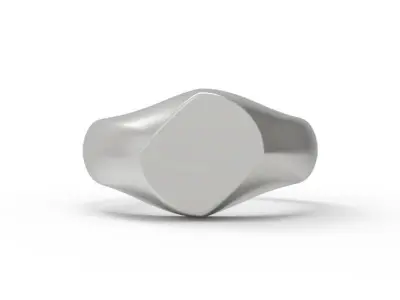 Signet ring unisex model  3D print model