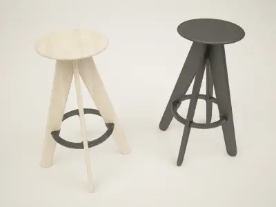 TOM DIXON SLAB STOOL Free 3D model