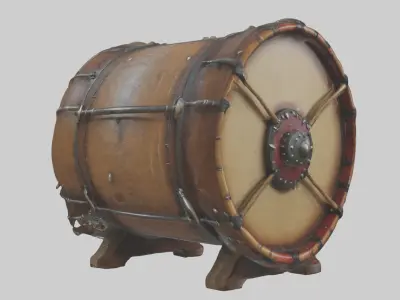 Battledrum Model 1 Low-poly 3D model