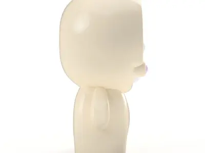 3D Printable Cute Bonehead Skeleton Figure Personal Commercial 3D print model