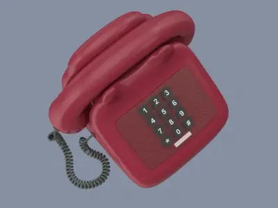 Rotary Telephone 3D model