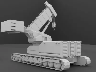 NMA-08 Mobile Telescopic Crane Low-poly 3D model