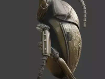 Cybernetic Scarab Beetle 3D Model Analysis 3D model purchase
