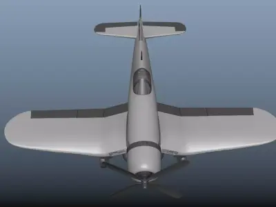 Vought F4U Corsair Low-poly 3D model purchase
