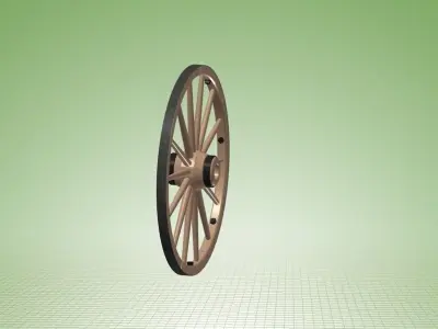 Wagon Wheel Free 3D model