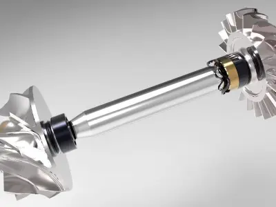  46mm   Micro Jet Engine 3D model