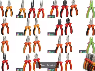 Pliers 3D Model Pack