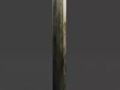METALLIC REALISTIC MEDIAVAL SWORD Low-poly 3D model