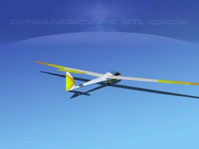 Glaser Dirks DG-200 15-metre Sailplane V10 3D model