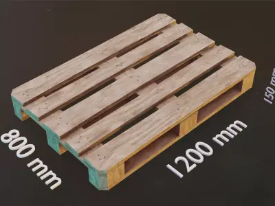 Pallet Free low-poly 3D model