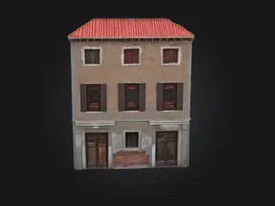 The Old Townhouse  Classic Charm of Historic Urban Living 3D model