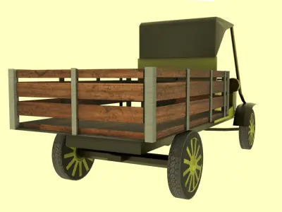 Peugeot Type 64  Low-poly 3D model