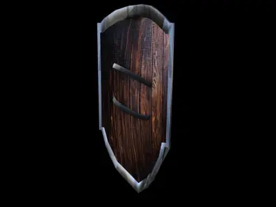Gondorian shield Low-poly 3D model