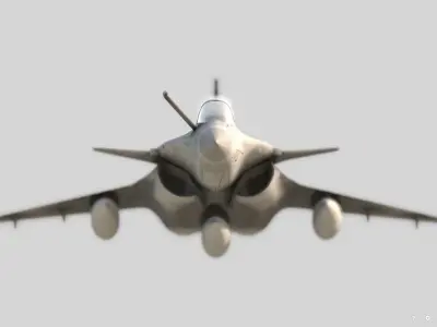 Rafale fighter  3D model by amir-mohammed94