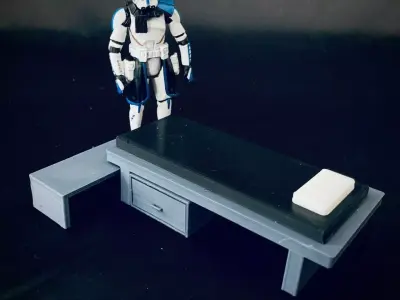 Sci Fi Sleeping Bed 3D print model