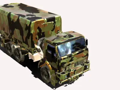 Kamaz 4310 Low-poly 3D model by lm9241221