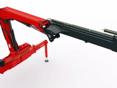 loader crane 3D model by TruckArt