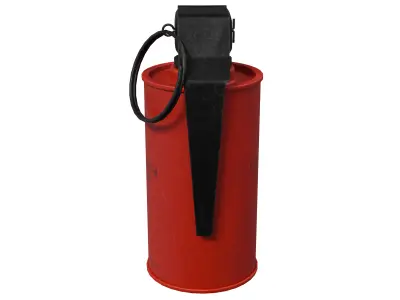 Incendiary Grenade - Low Poly Game Ready  Low-poly 3D model