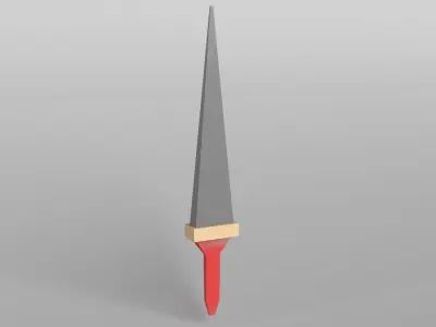 Lowpoly Sword 007 Free low-poly 3D model
