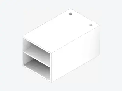 Furniture - Sofa - Contemporary - Flame - Central - Shelf Low-poly 3D model