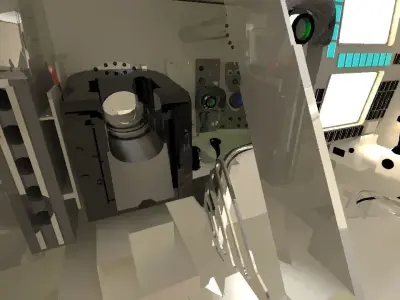 M1 Abrams interior 3D model