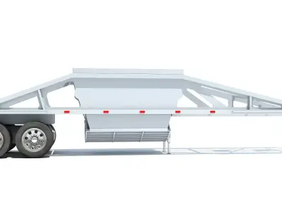 Bottom Dump Trailer 3D model