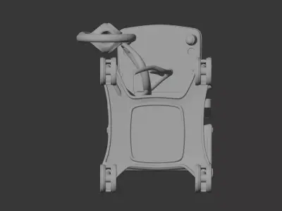 ICU ventilator machine 3D model