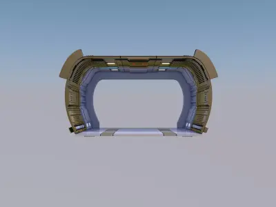 Sci Fi Corridor Room 3D model purchase