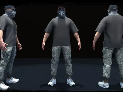 Insurgent -Urban Free low-poly 3D model