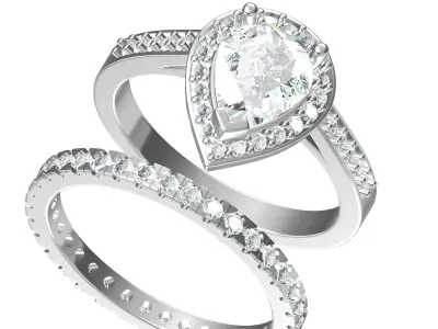 Wedding Ring  3D print model 268