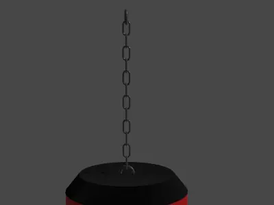 Boxing bag Low-poly 3D model purchase