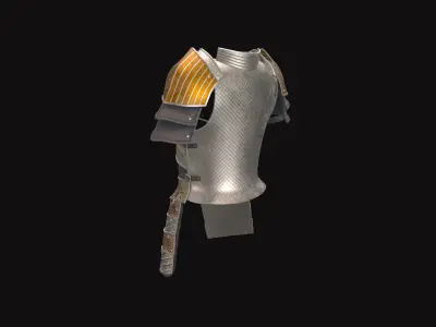 Medieval Metal Armor V03 Low-poly 3D model