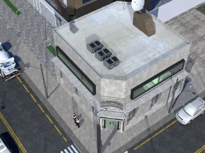 Financial Bank 3D model