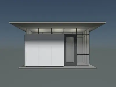 Security booth 24u06 3D model