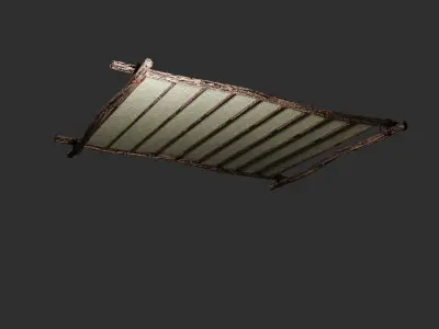 Artifact On Canvas Low-poly 3D model
