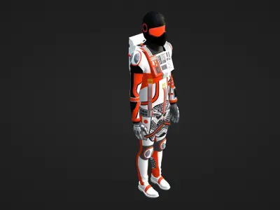 Robot Soldier - Assault Soldier Low-poly 3D model order
