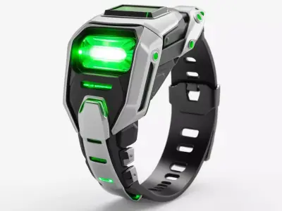 Futuristic SciFi Wrist Device 3D model