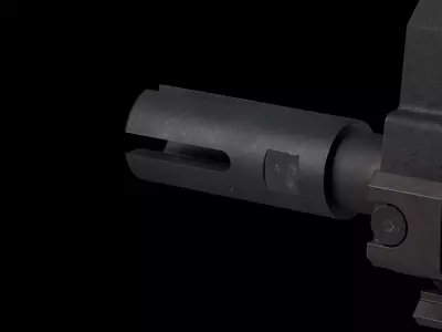 Threaded Muzzle Devices Pack 45 ACP Low-poly 3D model