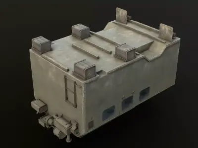 GAZ-66 KUNG Body Game Ready Low-poly 3D model
